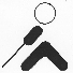 The NMSVH logo of a person walking with a cane, going right to left.